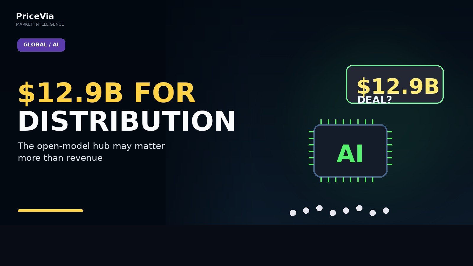 Editorial visual for Nvidia Reportedly Wants Hugging Face for $12.9 Billion — The Real Asset Is AI Distribution