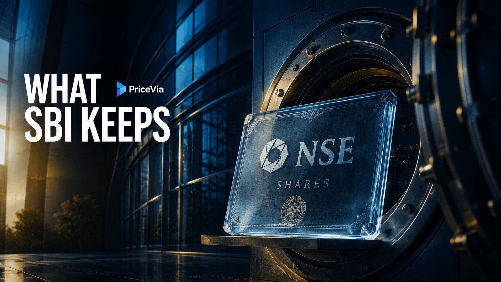 SBI’s NSE Sale Raises a Bigger Question: What Is the Stake It Keeps Worth? — AI-generated editorial illustration