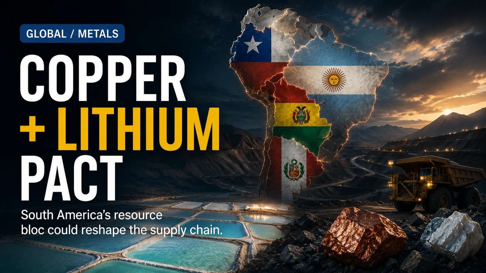 Editorial visual for Four South American Nations Are Coordinating on Copper and Lithium — This Isn’t a Cartel Yet