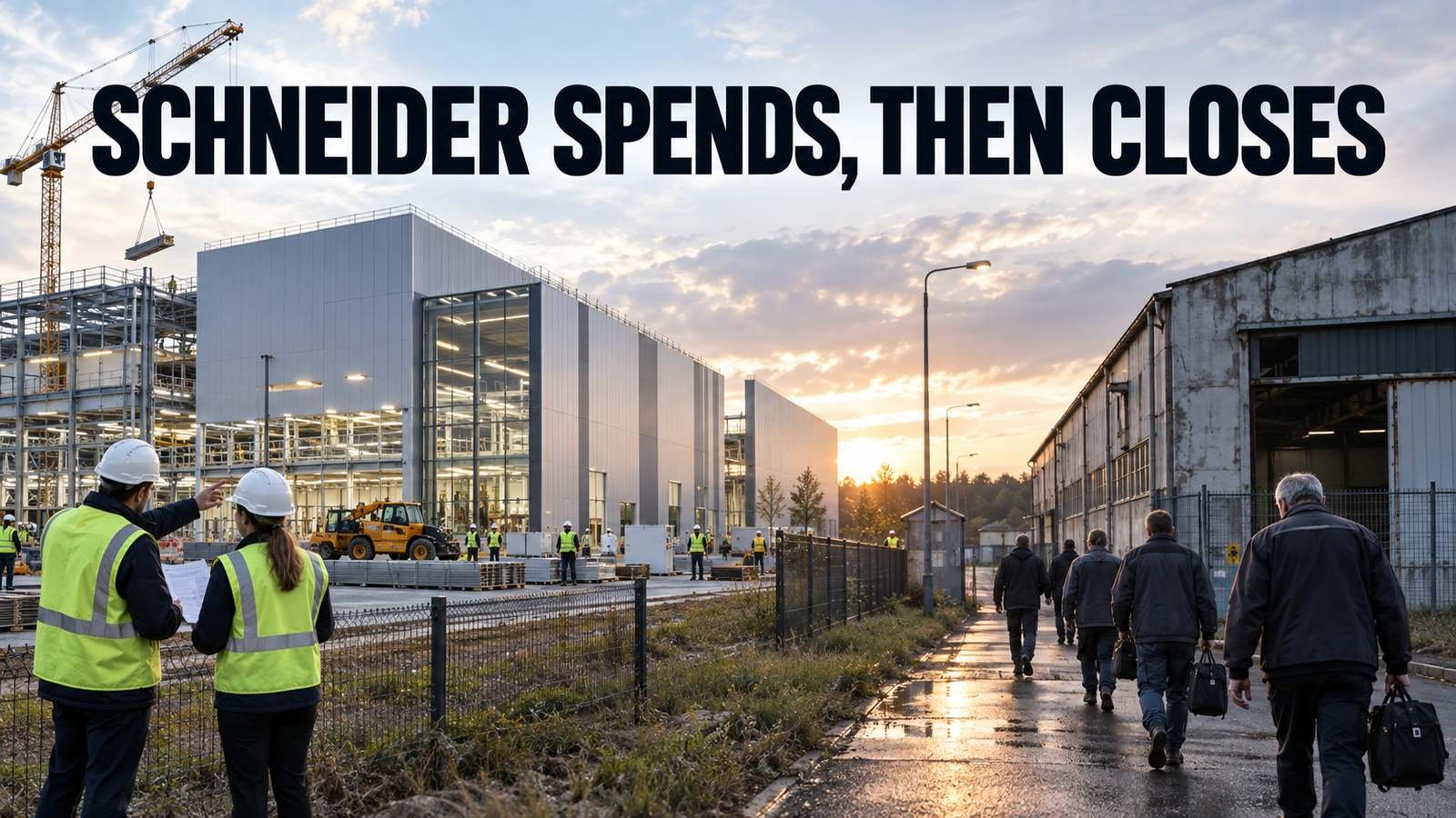 Schneider Spends, Then Closes