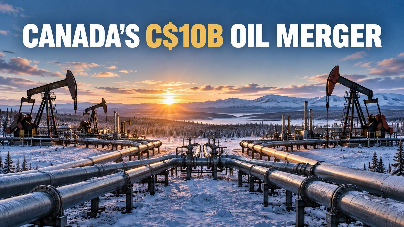 Two Canadian oil-pipeline systems converging under the headline Canada’s C$10B Oil Merger